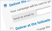 Create and send your newsletter as it suits you