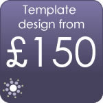 Template design from &pound; 150