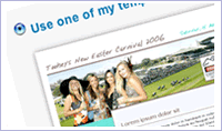 Choose one of our free templates or ask us to design one
